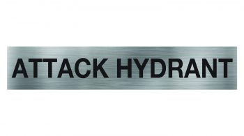 Attack Hydrant Sign