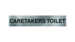Caretakers Toilet Sign