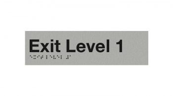 Braille Exit Level 1 Sign