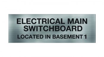 Electrical Main Switchboard Basement 1 Sign