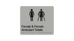 Female & Female Ambulant Toilet Sign