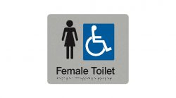 Female Accessible Toilet Sign
