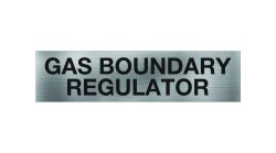 Gas Boundary Regulator Sign