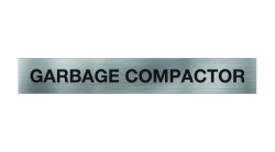 Garbage Compactor Sign