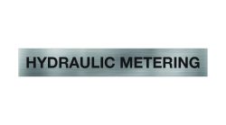 Hydraulic Metering Sign