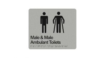 Male & Male Ambulant Toilet Sign