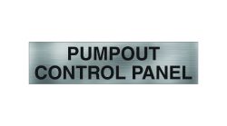 Pumpout Control Panel Sign