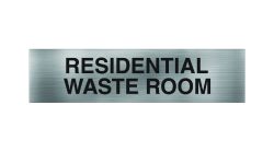 Residential Waste Room Sign