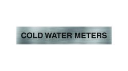 Cold Water Meters Sign