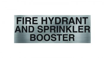 Fire Hydrant & Sprinkler Booster Sign