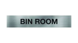 Bin Room Braille Sign