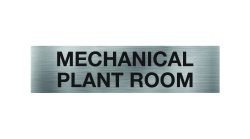 Mechanical Plant Room Sign