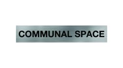 Communal Space Sign