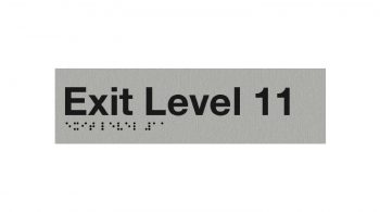 Braille Exit Level 11 Sign