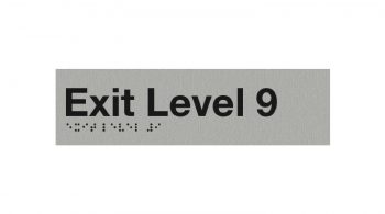 Braille Exit Level 9 Sign
