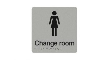 Female Change Room Braille Sign