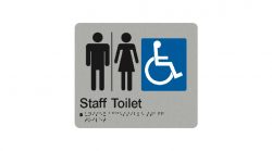 Unisex Staff Toilet Sign